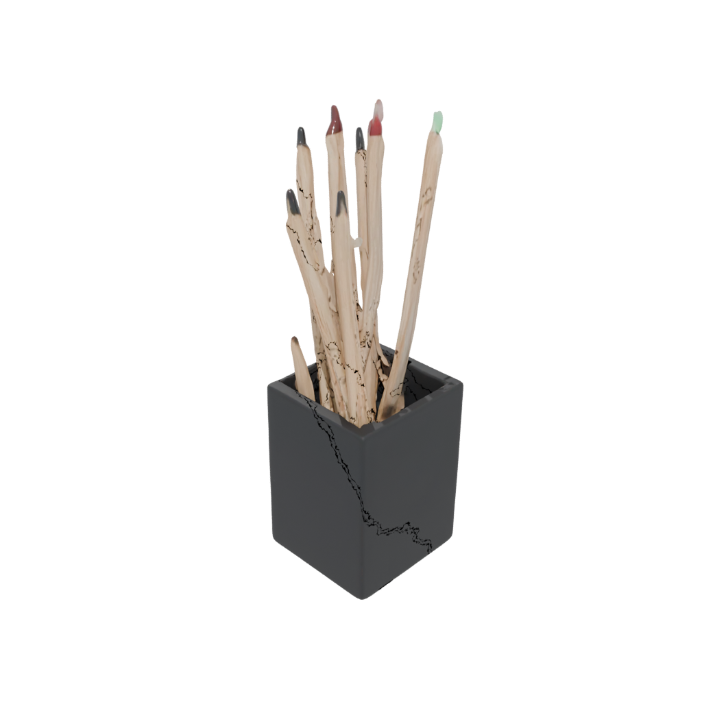 Obsidian Matchstick Holder