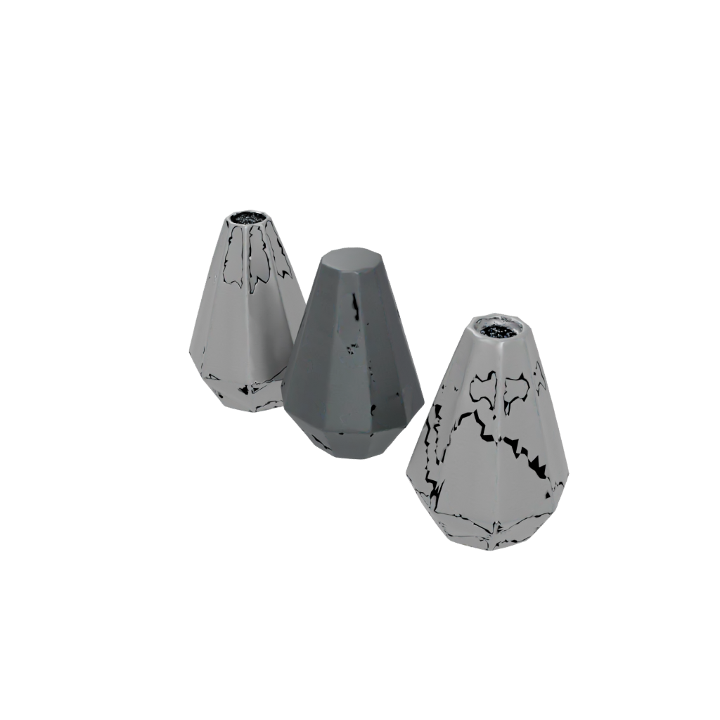 Obsidian Salt And Pepper Cellar Pair
