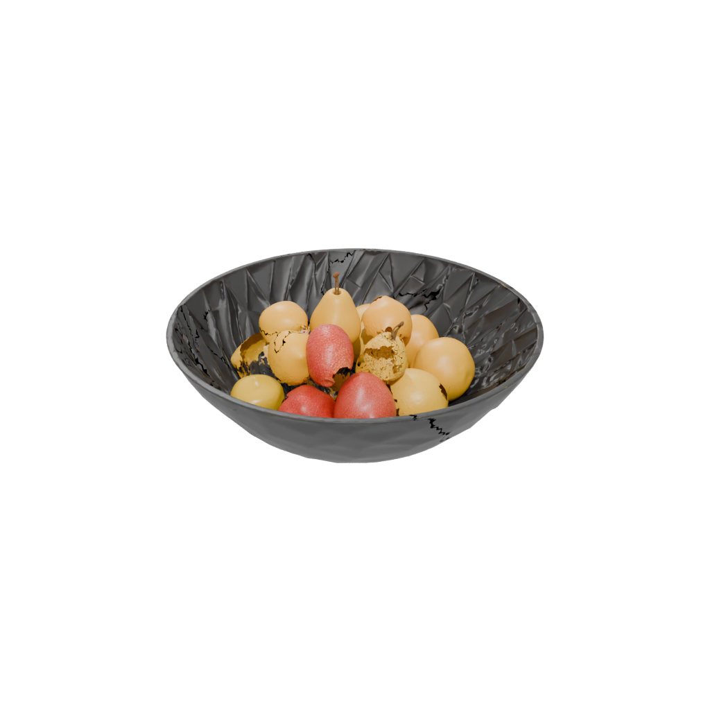 Obsidian Sculptural Fruit Bowl