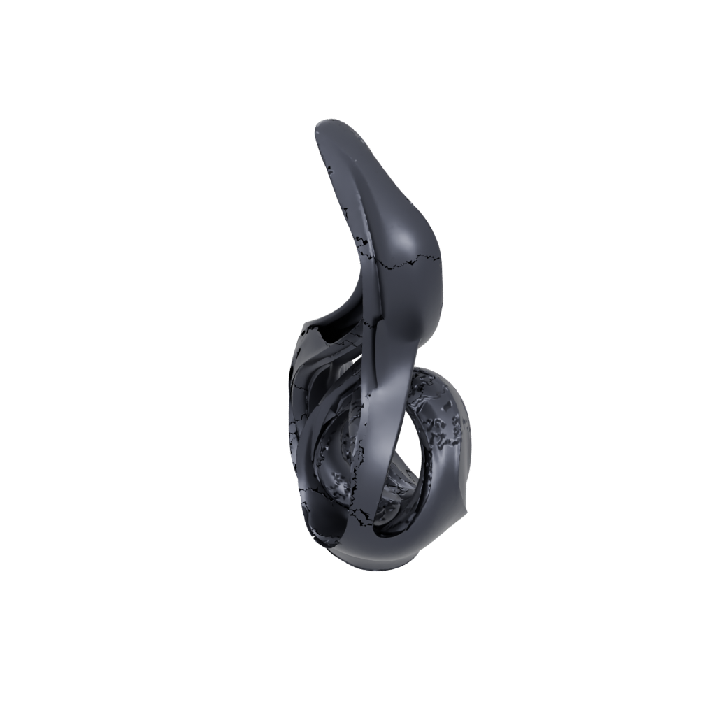 Obsidian Organic Abstract Sculpture