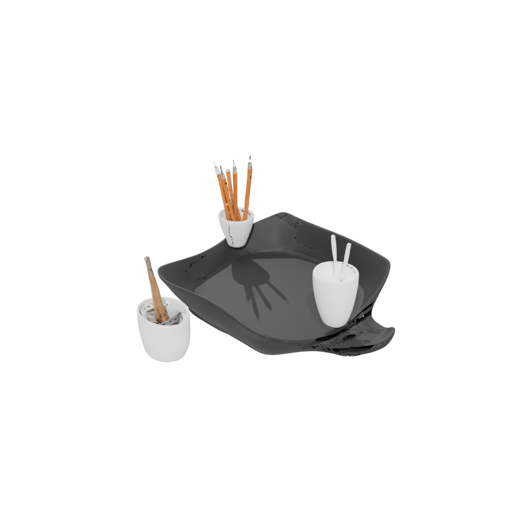 Obsidian Organic Desk Tidy Tray