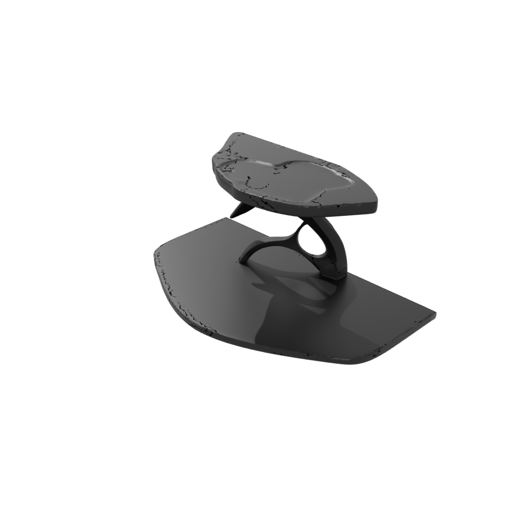 Obsidian Organic Floating Shelf Bracket