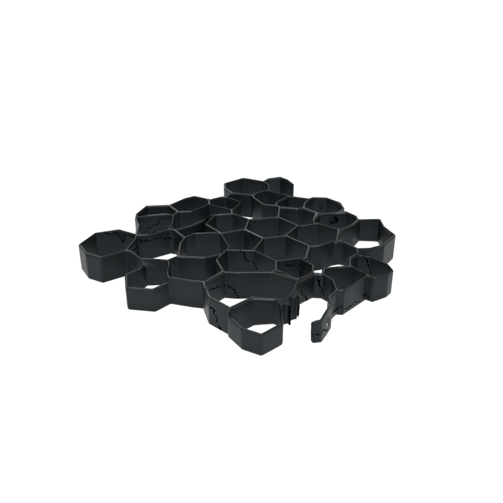 Obsidian Organic Honeycomb Shelf Module