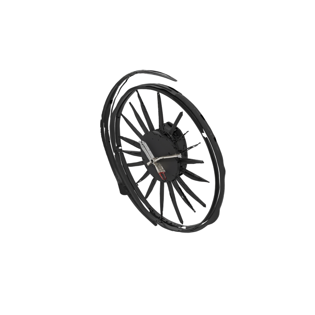 Obsidian Organic Minimalist Clock Surround