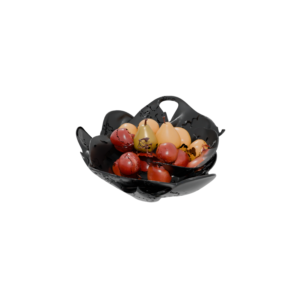 Obsidian Organic Sculptural Fruit Bowl