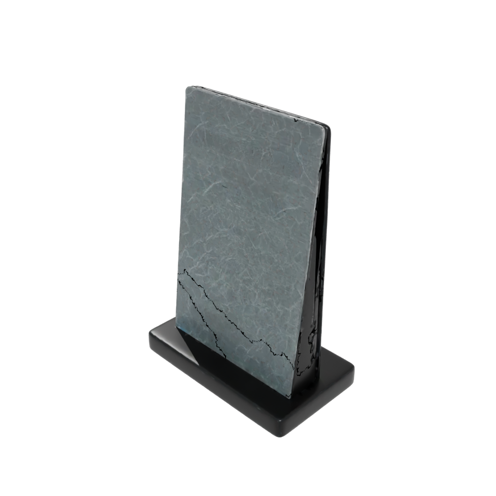 Obsidian Rustic Card Holder Stand