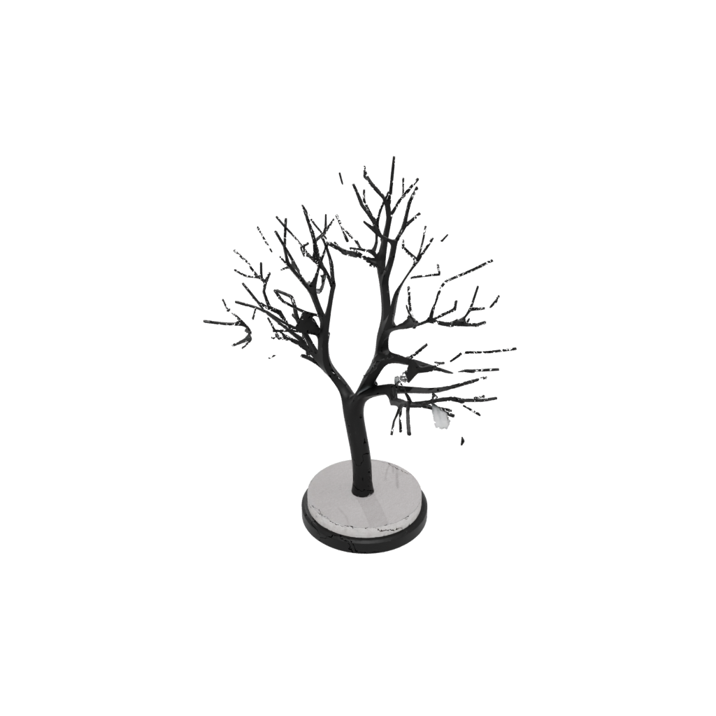 Obsidian Rustic Jewelry Tree Stand