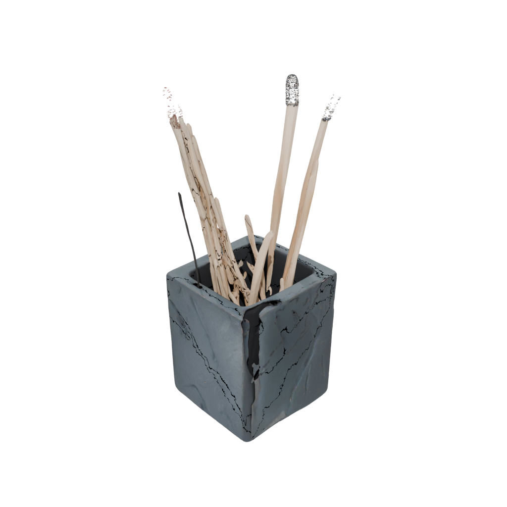 Obsidian Rustic Matchstick Holder