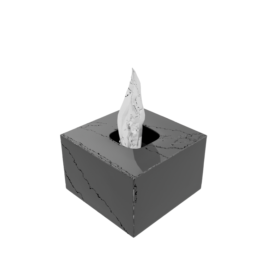 Obsidian Rustic Tissue Box Cover