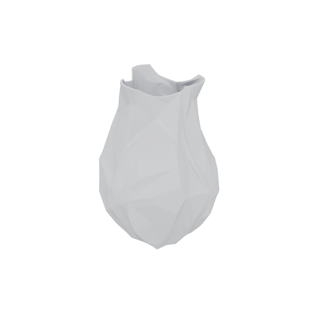 Organic Geometric Faceted Vase