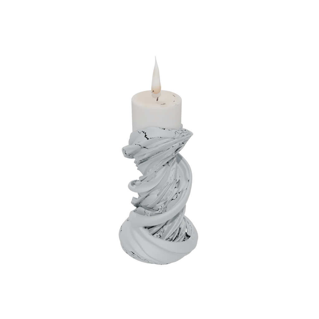 Organic Spiral Candle Holder