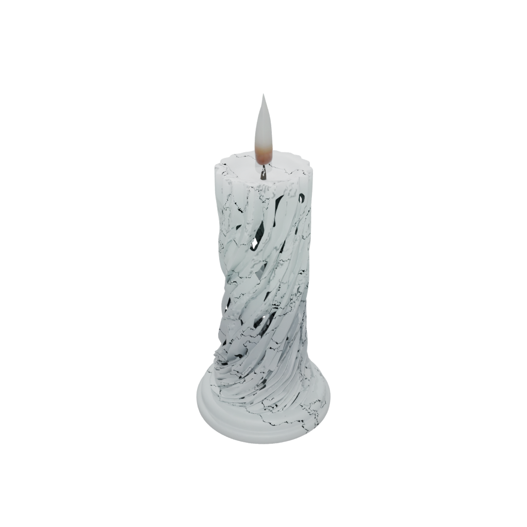 Pastel Deco Spiral Candle Holder