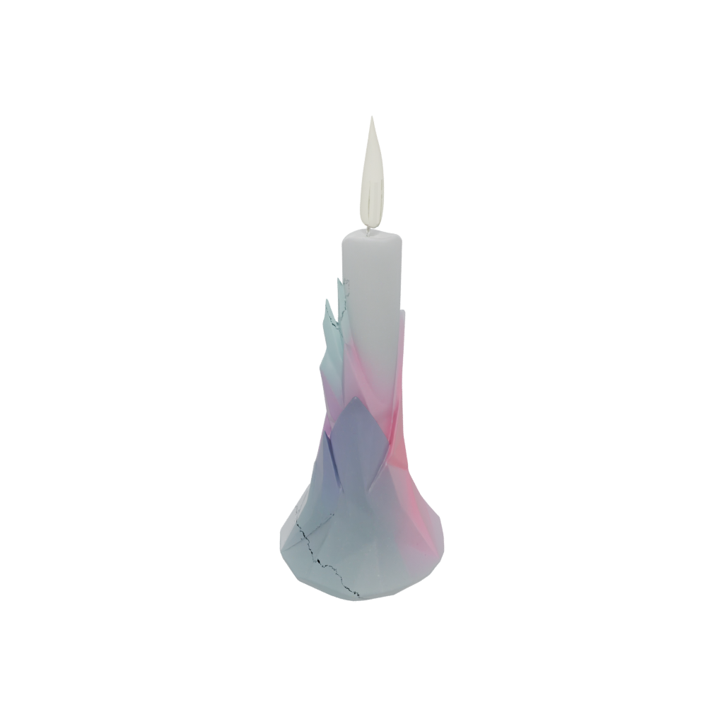 Pastel Geometric Candle Snuffer Stand