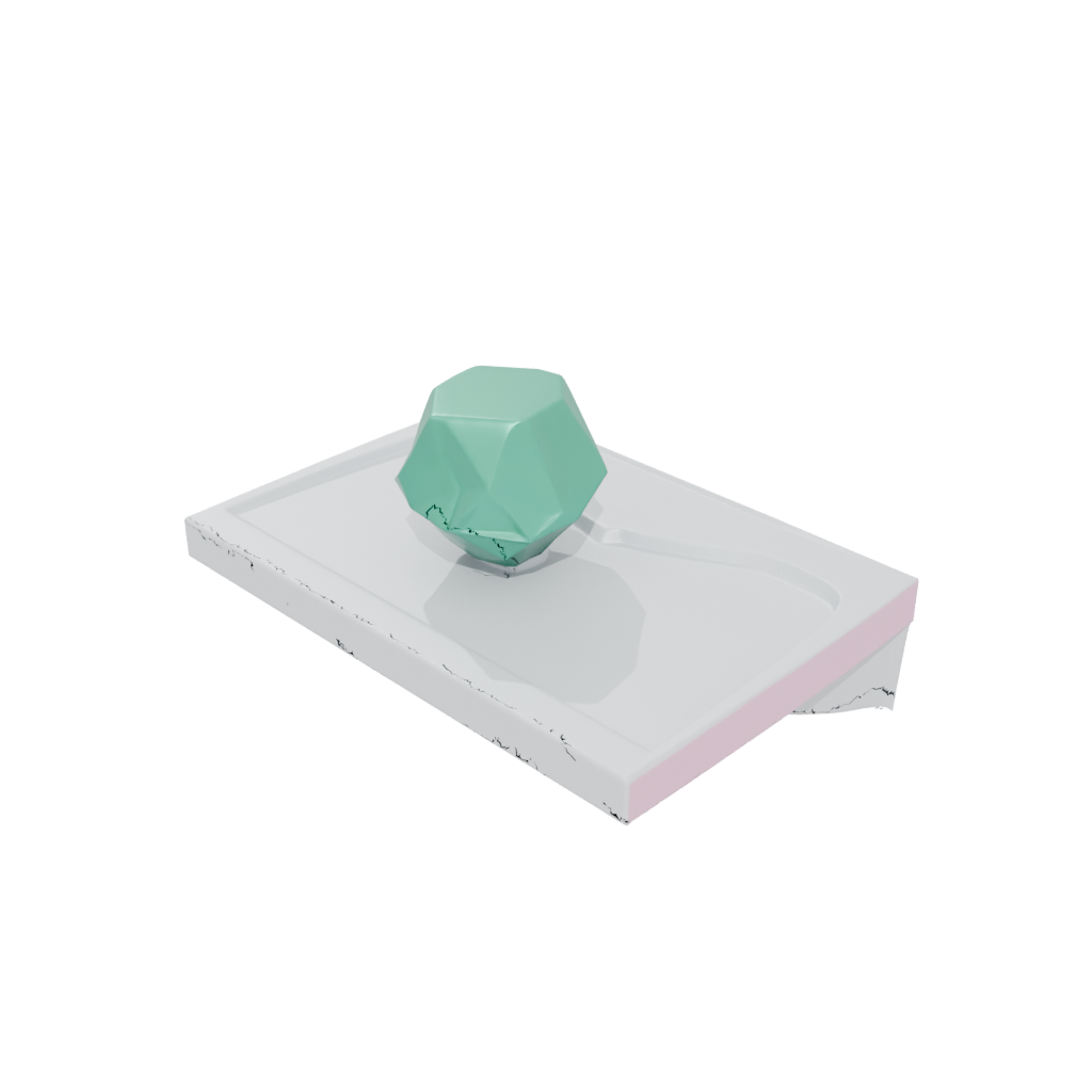 Pastel Geometric Floating Shelf Bracket