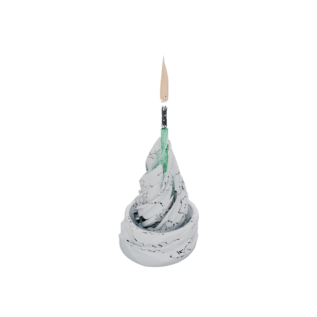 Pastel Geometric Incense Holder Spiral