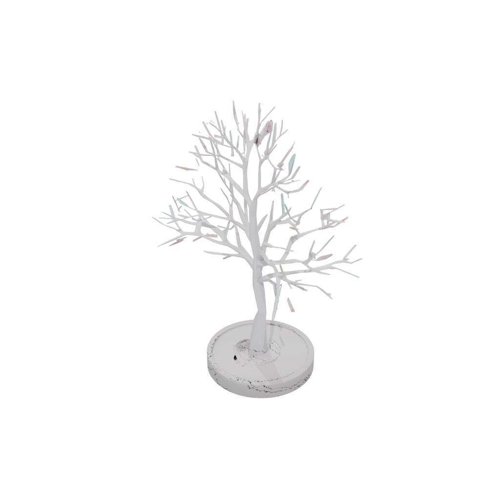 Pastel Geometric Jewelry Tree Stand