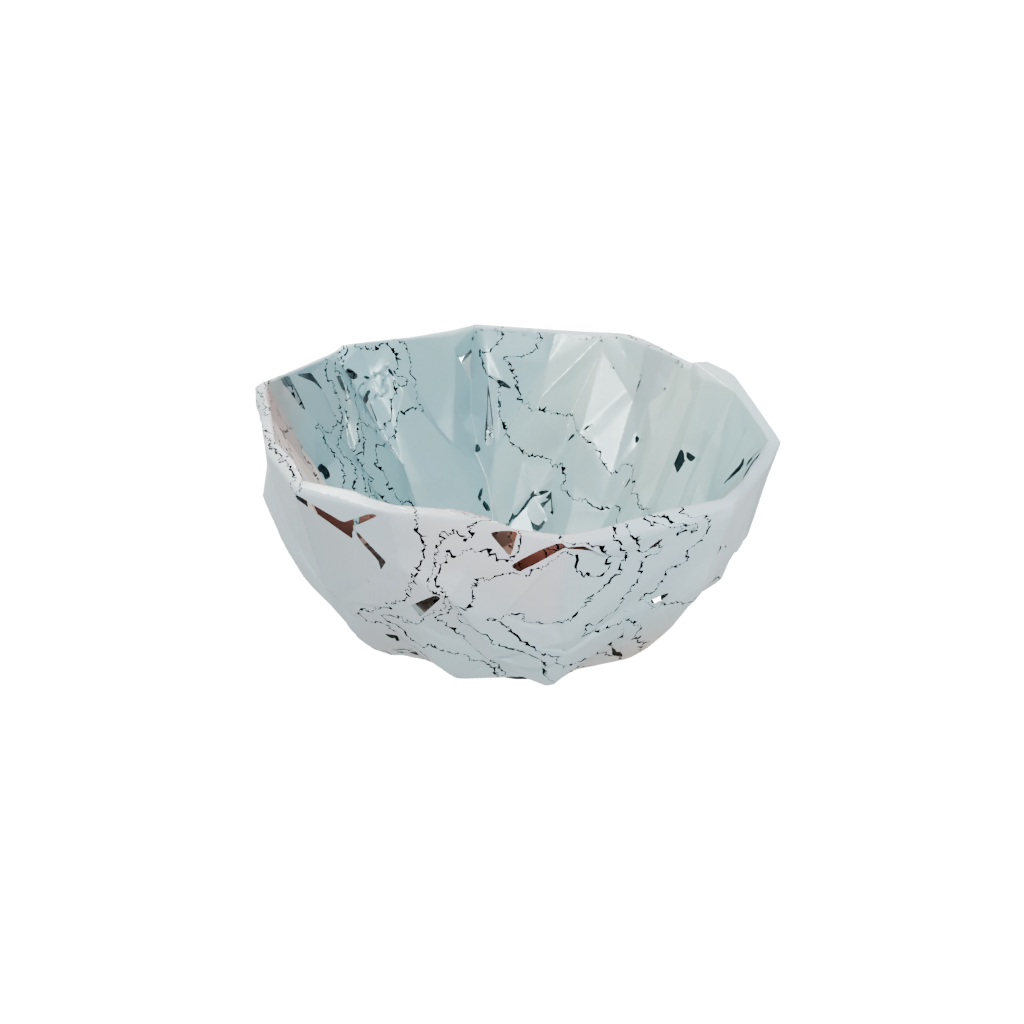 Pastel Geometric Key Bowl