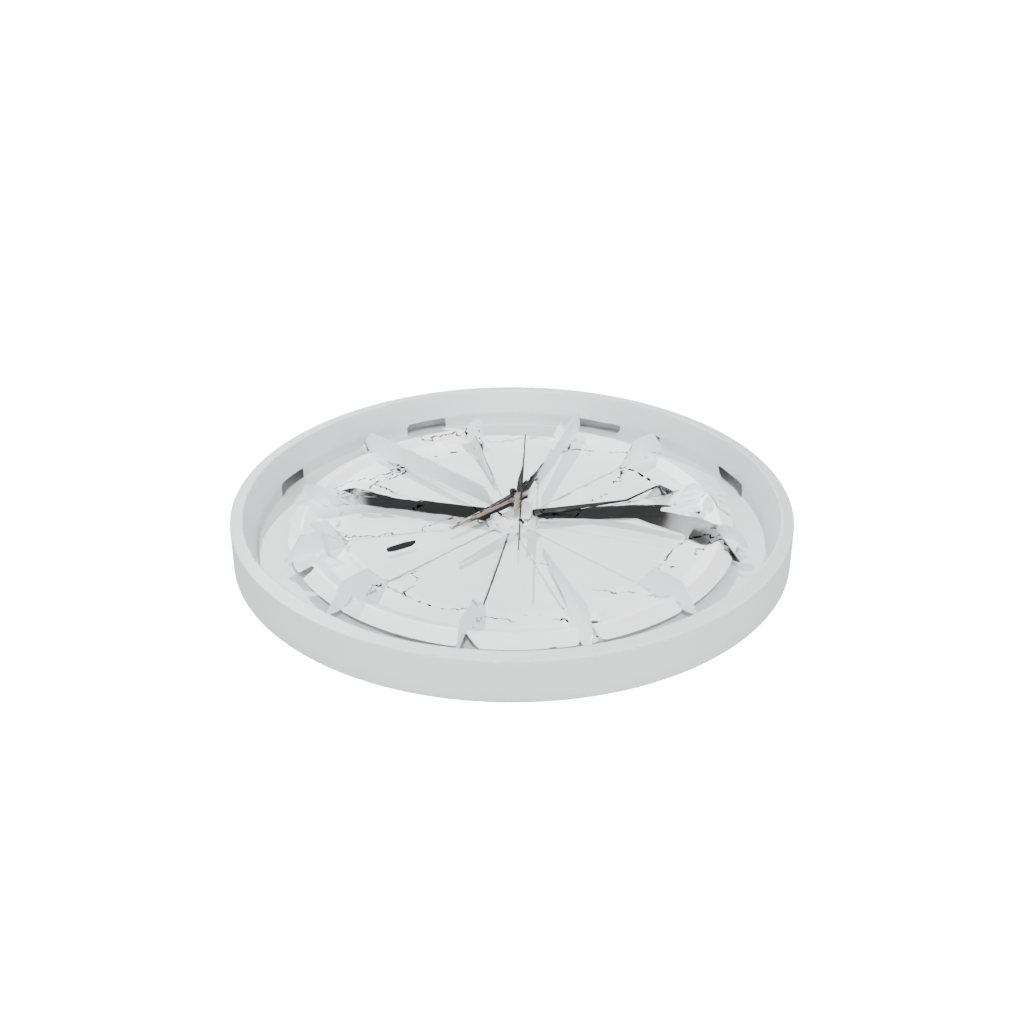 Pastel Geometric Minimalist Clock Surround