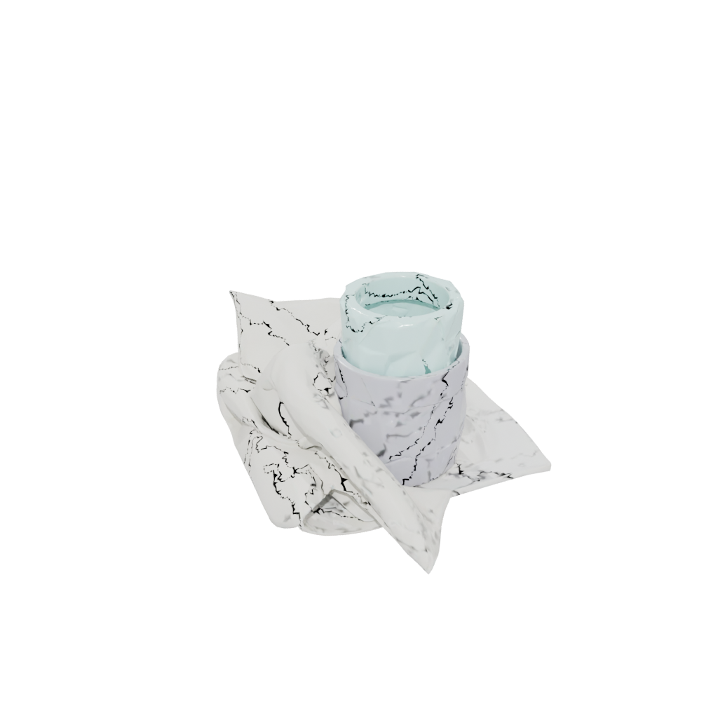 Pastel Geometric Napkin Ring Set