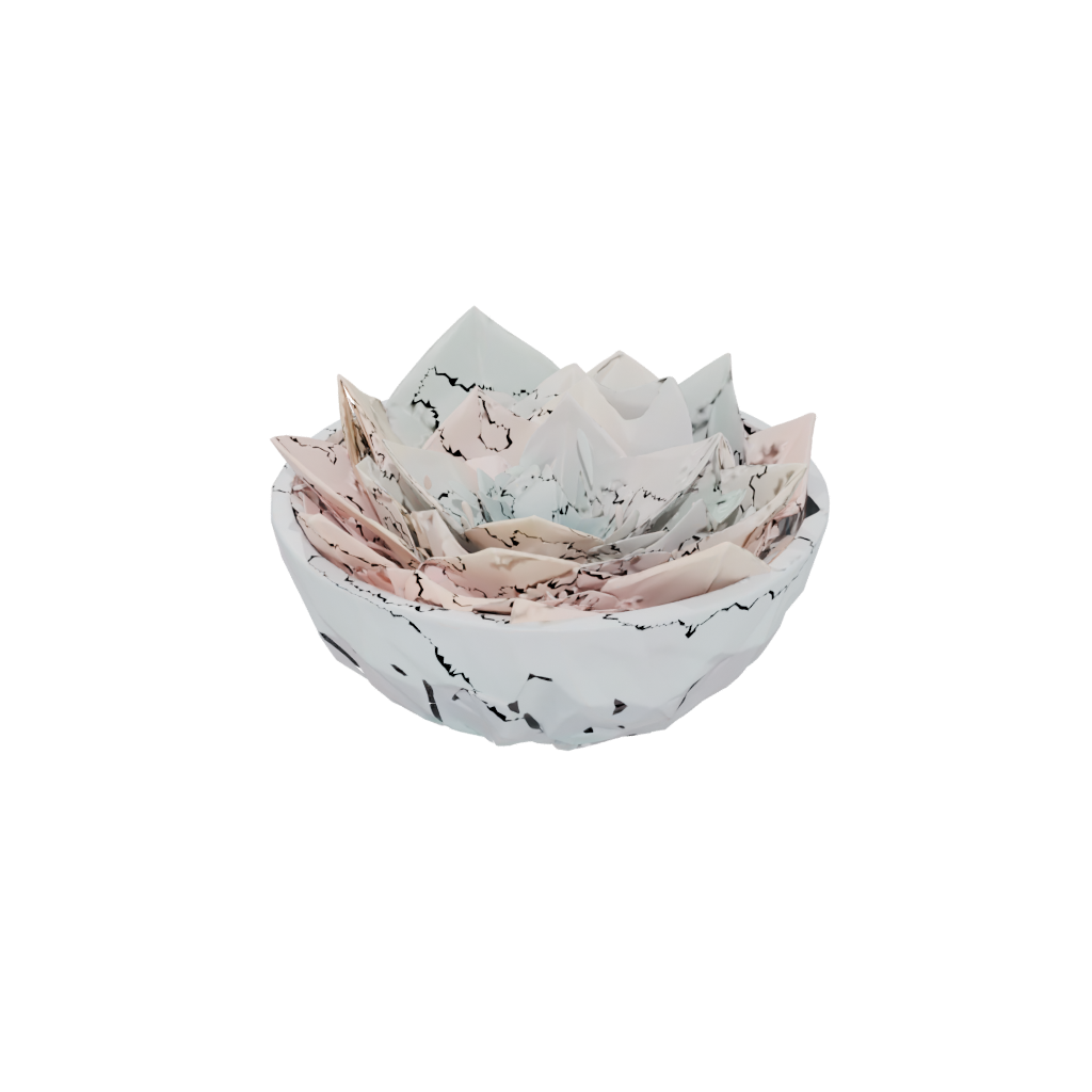 Pastel Geometric Potpourri Bowl