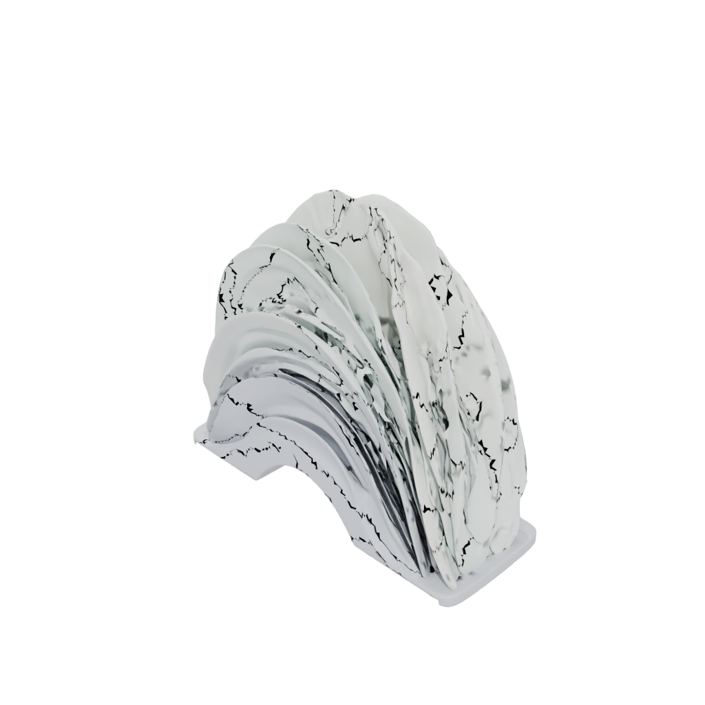 Pastel Geometric Wave-Form Napkin Holder