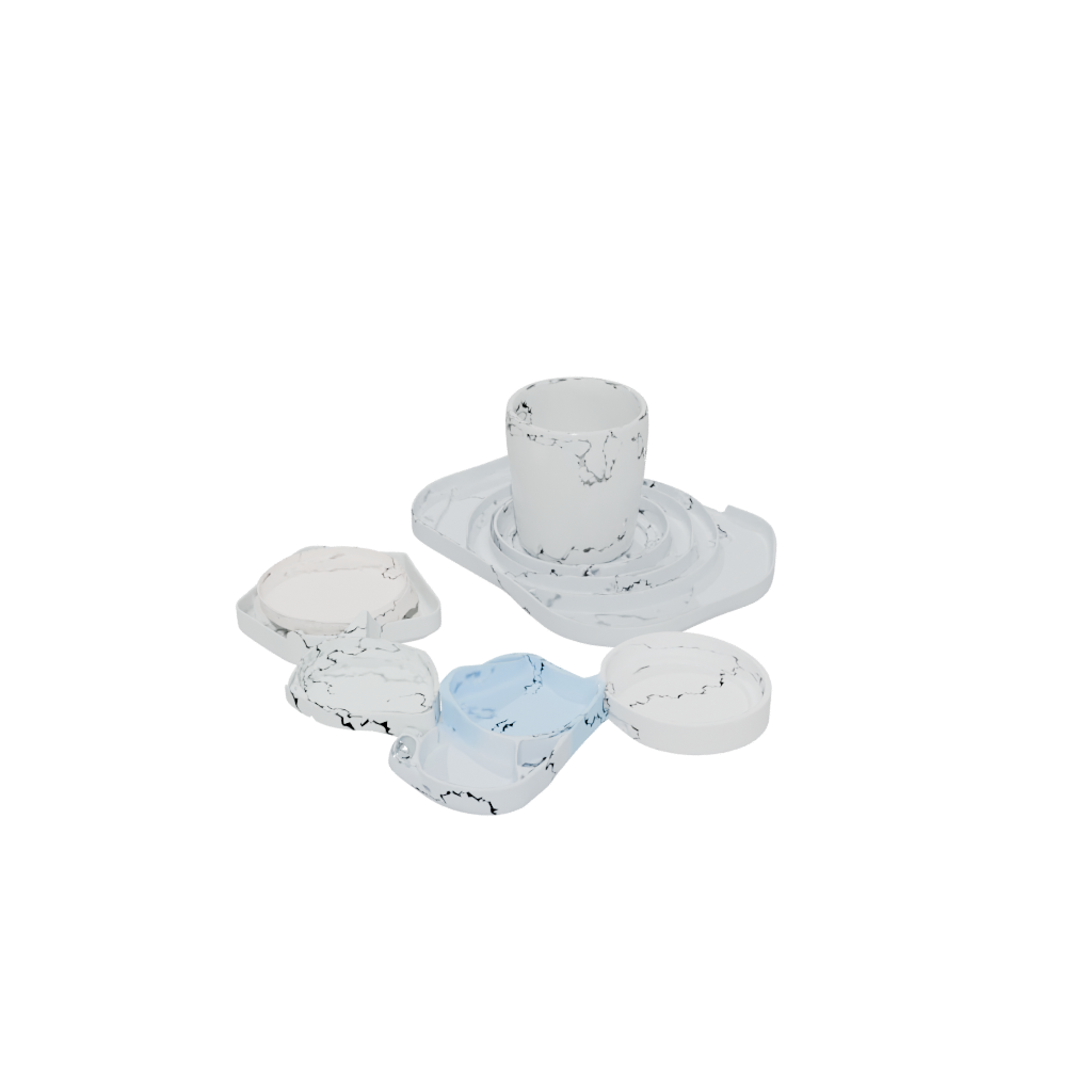 Pastel Coaster Set Holder