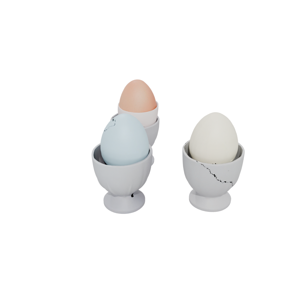 Pastel Egg Cup Set