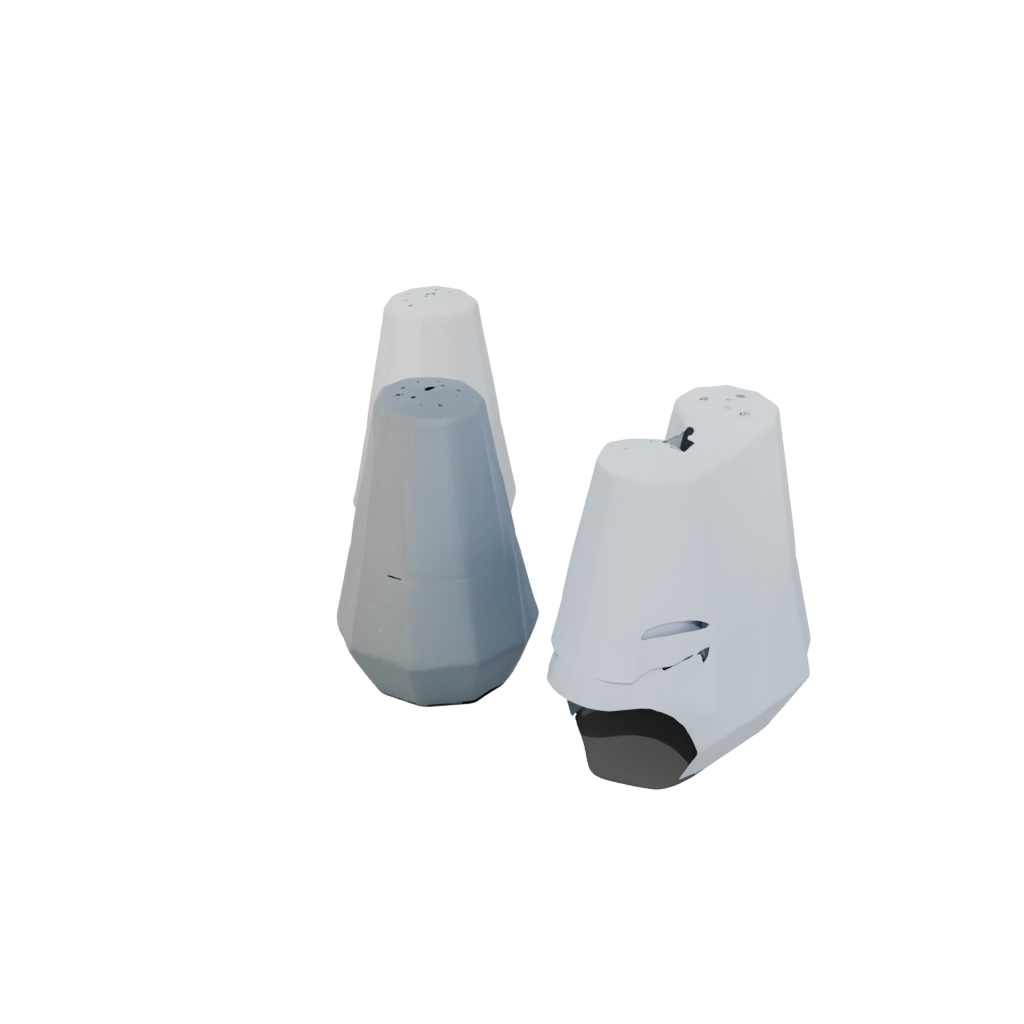 Pastel Salt And Pepper Cellar Pair
