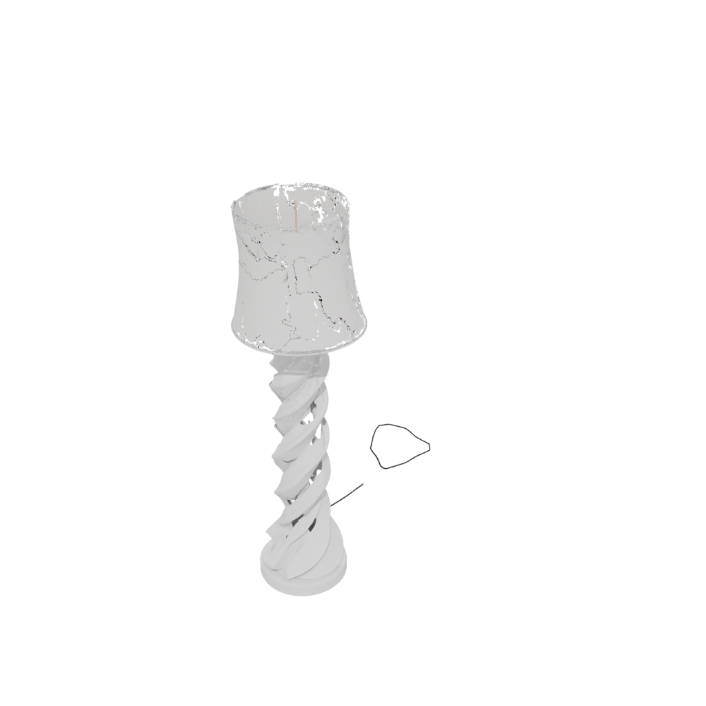 Pastel Twisted Column Lamp Base