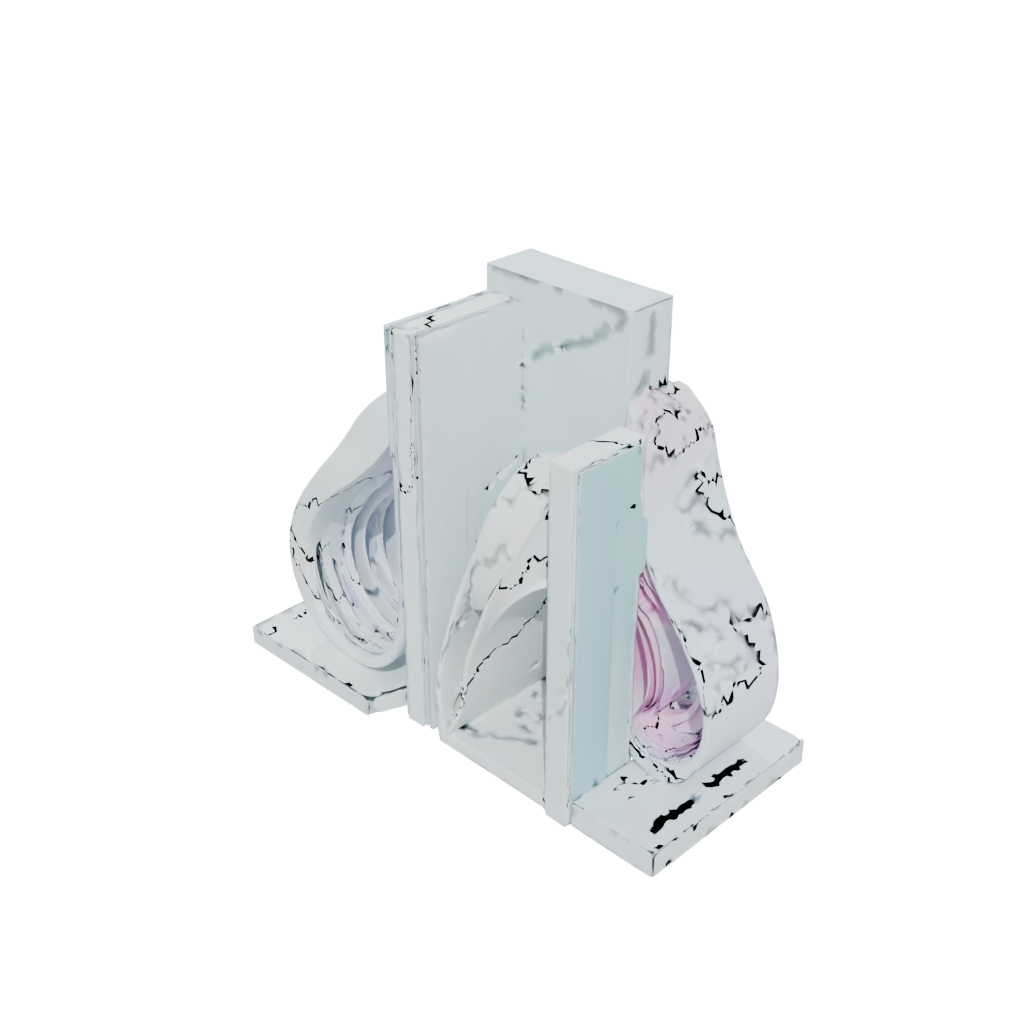 Pastel Organic Geometric Bookends