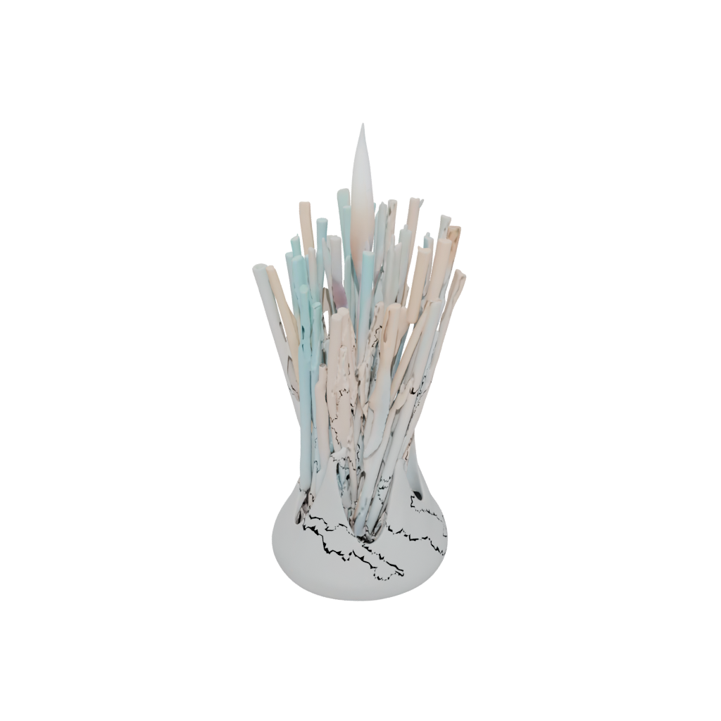Pastel Organic Matchstick Holder
