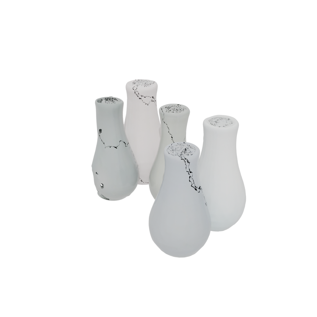 Pastel Organic Salt And Pepper Cellar Pair