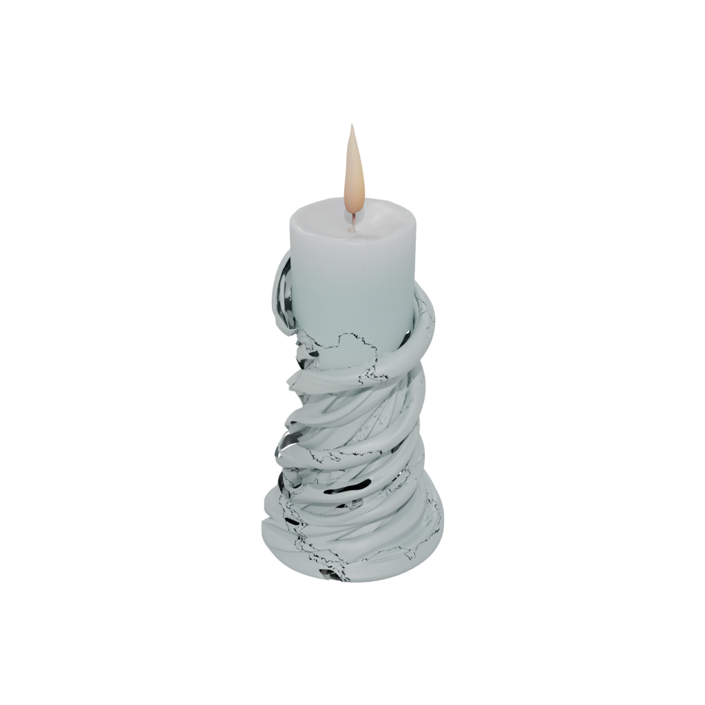 Pastel Organic Spiral Candle Holder