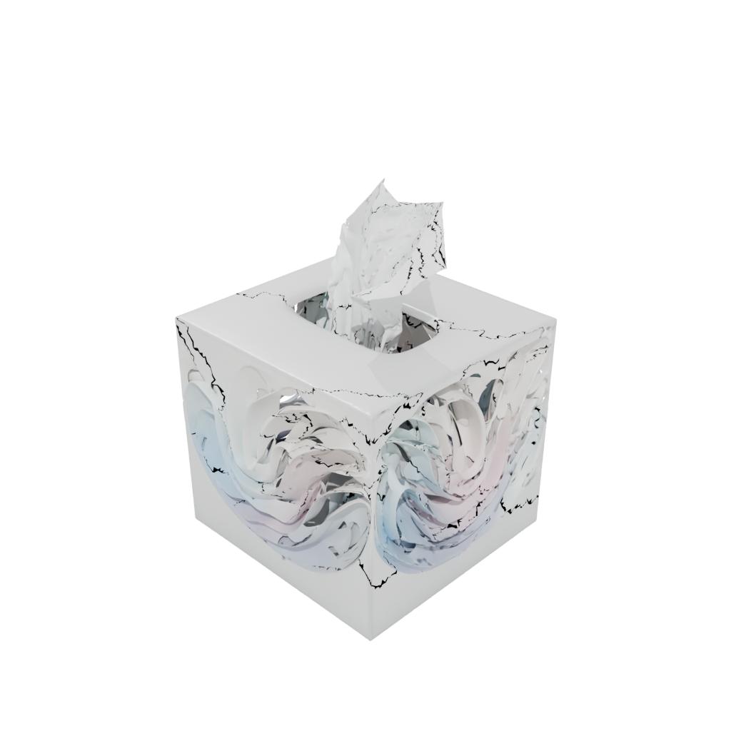 Pastel Organic Tissue Box Cover