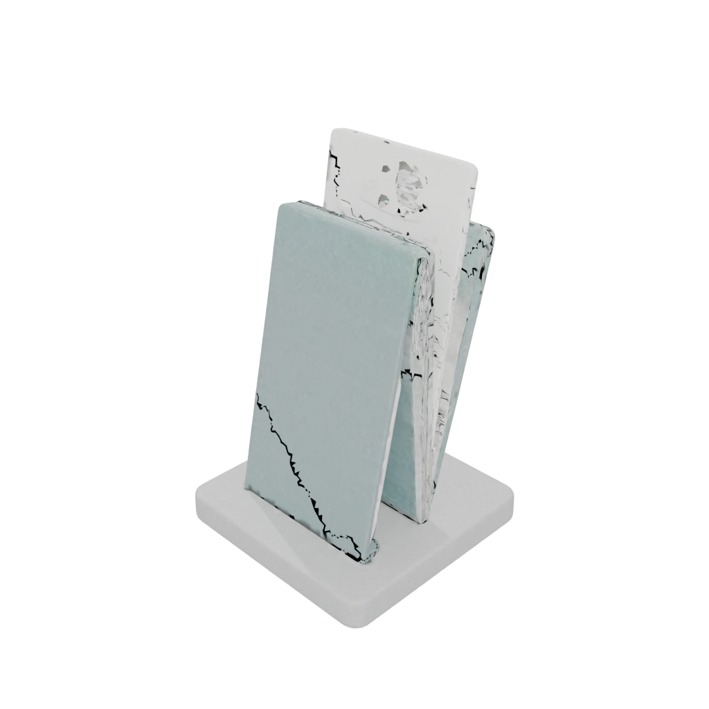Pastel Rustic Card Holder Stand