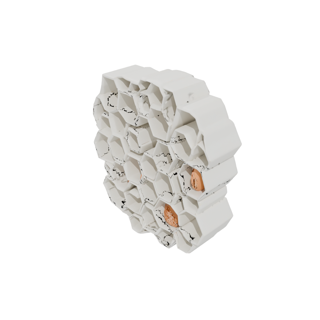 Pastel Rustic Honeycomb Shelf Module