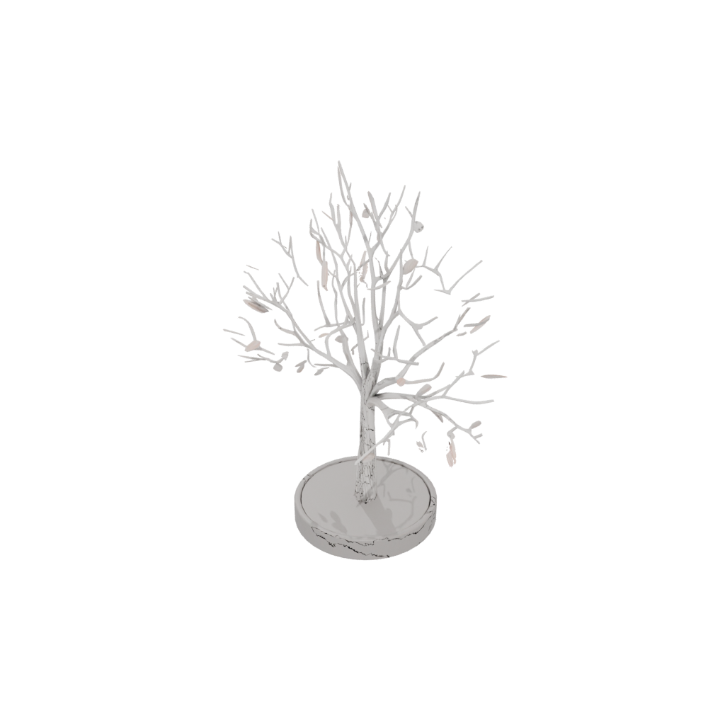 Pastel Rustic Jewelry Tree Stand