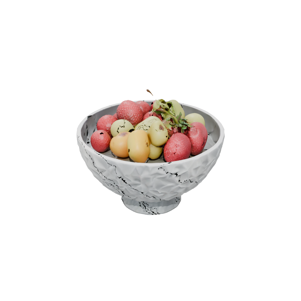Pastel Rustic Sculptural Fruit Bowl