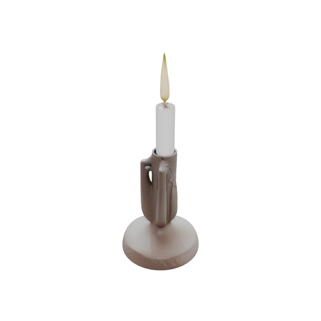 Rustic Candle Snuffer Stand