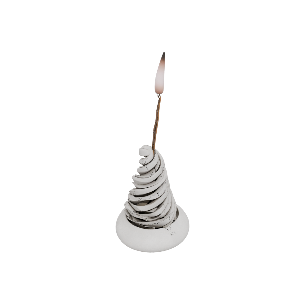 Rustic Incense Holder Spiral