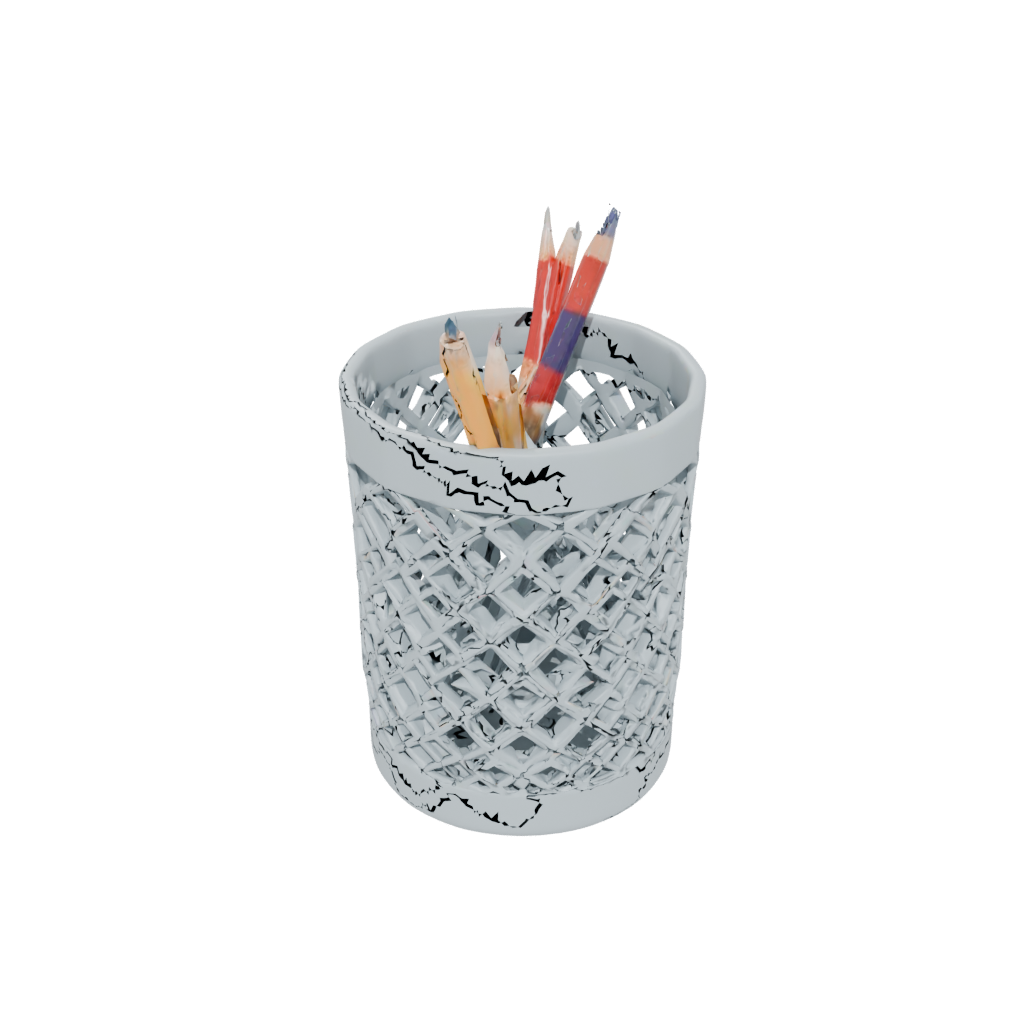 Rustic Lattice Pencil Cup