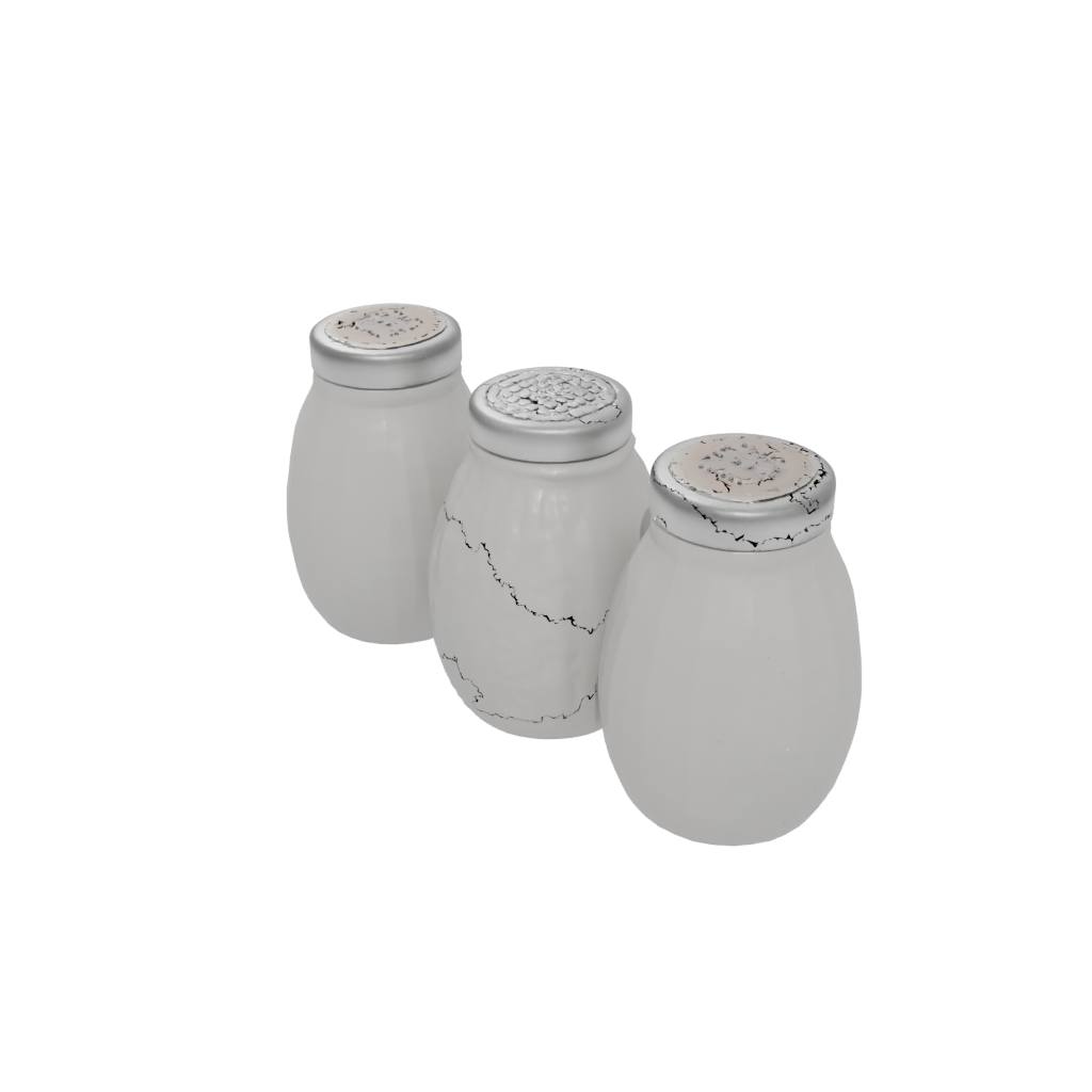 Rustic Salt And Pepper Cellar Pair