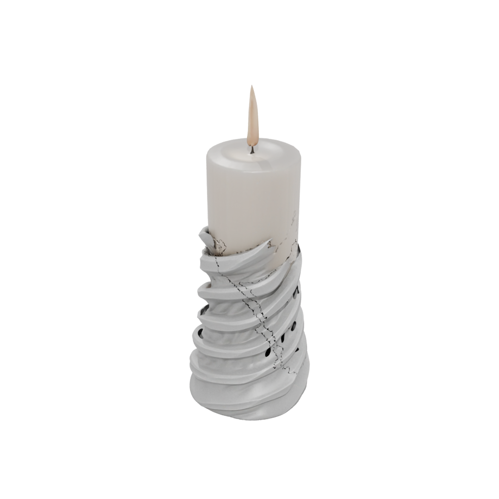Rustic Spiral Candle Holder