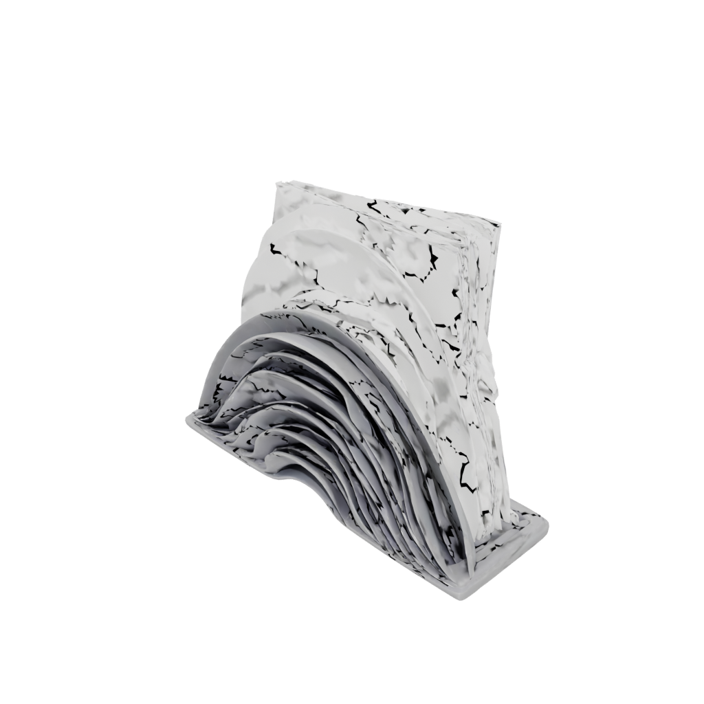 Rustic Wave-Form Napkin Holder