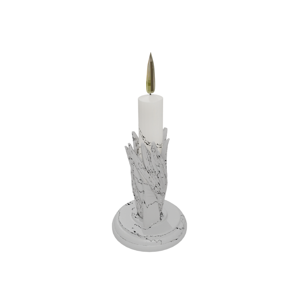Woodgrain Deco Candle Snuffer Stand