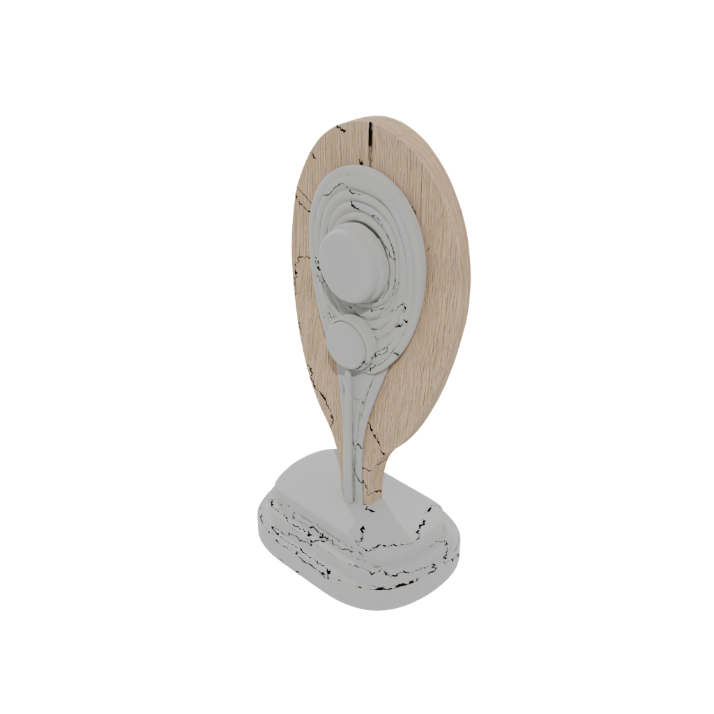 Woodgrain Deco Earbud Stand
