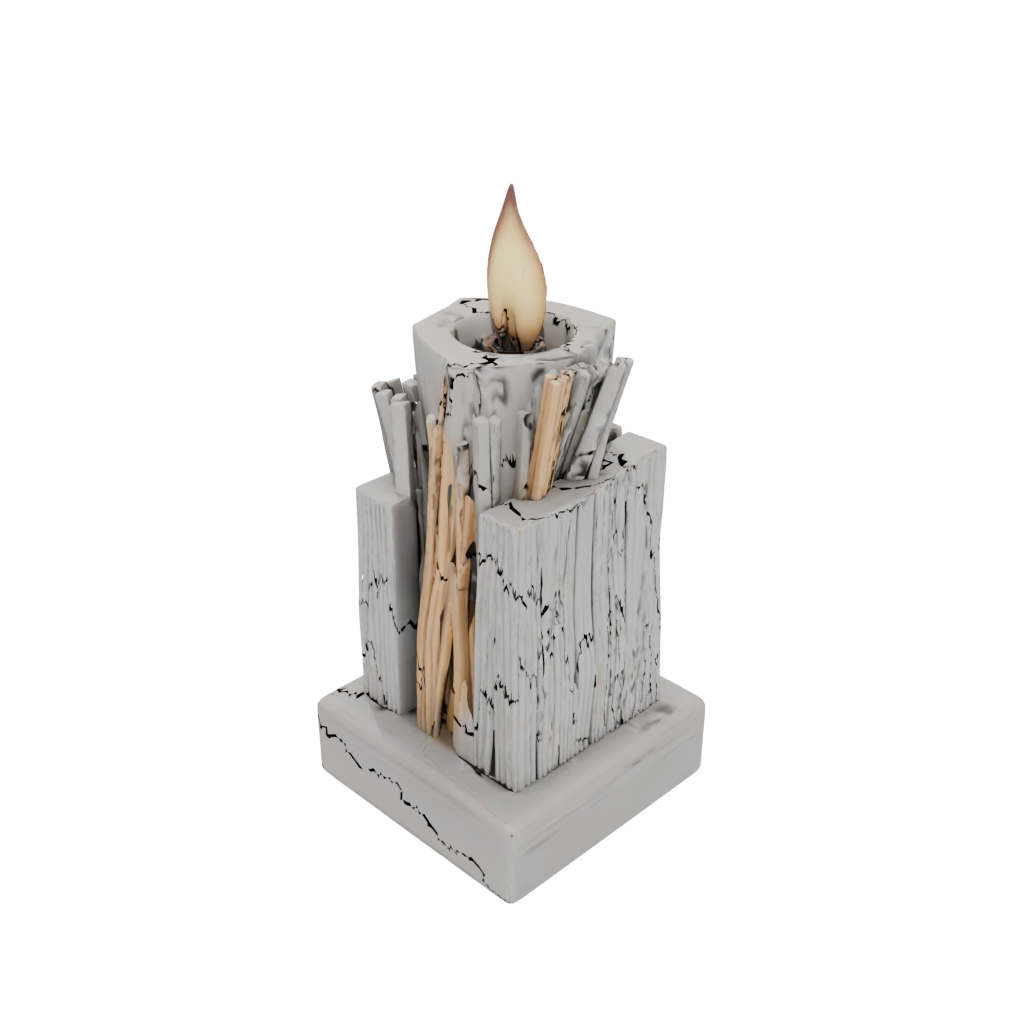 Woodgrain Deco Matchstick Holder