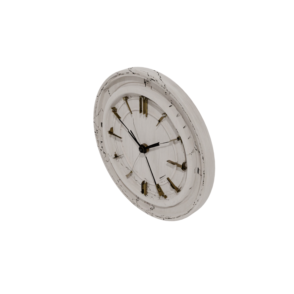 Woodgrain Deco Minimalist Clock Surround