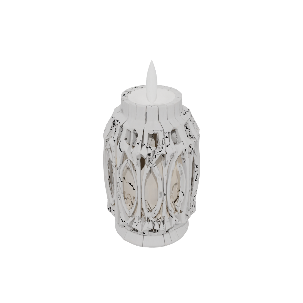 Woodgrain Deco Tealight Lantern