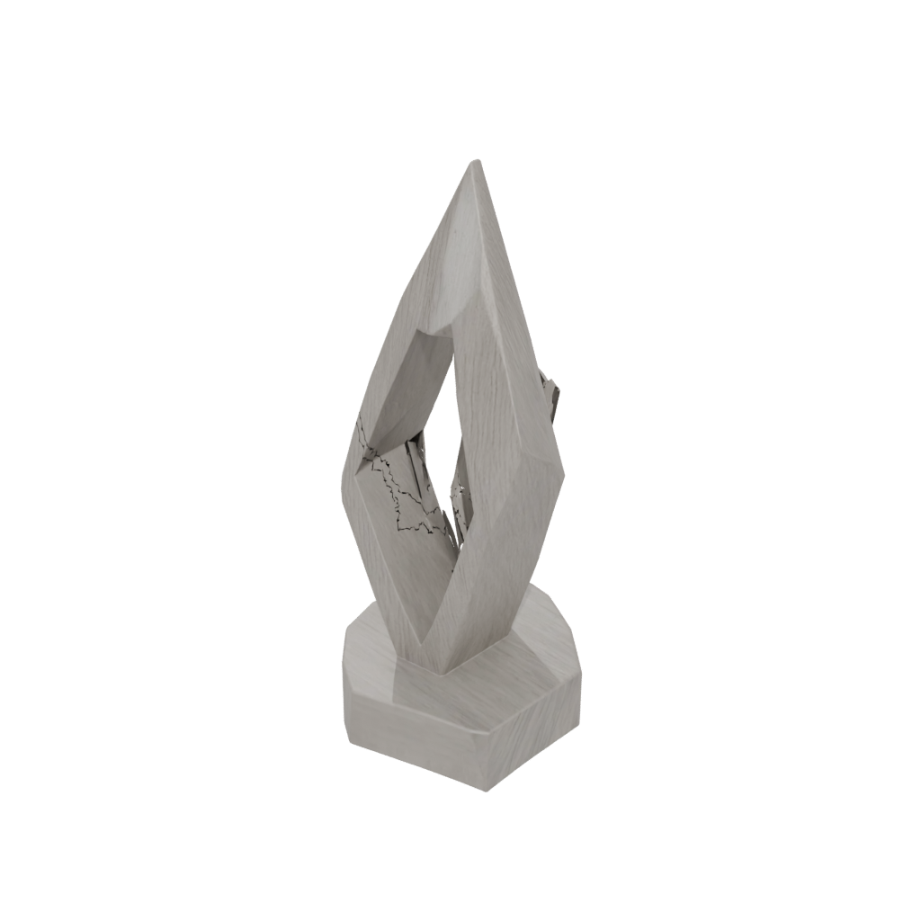 Woodgrain Geometric Minimalist Photo Stand